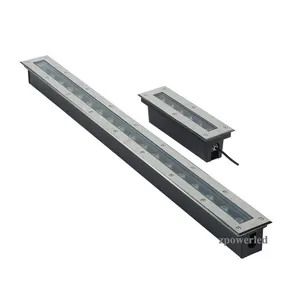 Factory whole DC12 24V 24W Outdoor IP67 LED Inground Recessed Linear buried Underground Light square