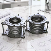Compensateur axial à bride en acier inoxydable de haute qualité avec tirants pour conduite d'eau
