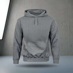 Sweat à capuche unisexe personnalisable en tricot épais et écologique, coupe classique, col à capuche, décontracté, uni, avec boutons, idéal pour l'automne - Product Image 3