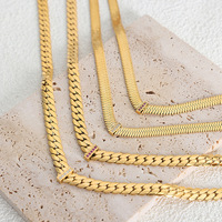 Collier en acier inoxydable style européen-américain avec chaîne de perles épaisses, design à maillons épais, simple et polyvalent, unisexe, pour couple