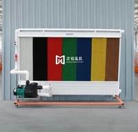 Tapis de refroidissement durable à surface noire pour élevage intelligent, système de refroidissement en nid d'abeille durable avec cadre en PVC, usine chinoise, certifié CE