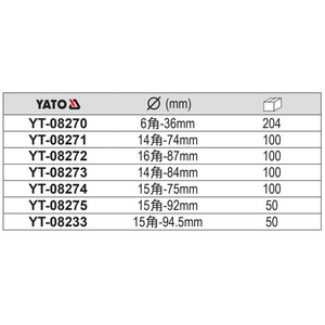 ประแจกรองน้ำมันเครื่องแบบหกเหลี่ยม 1/2 นิ้ว ยี่ห้อ Yiertuo รุ่น YT-08270 - Product Image 2