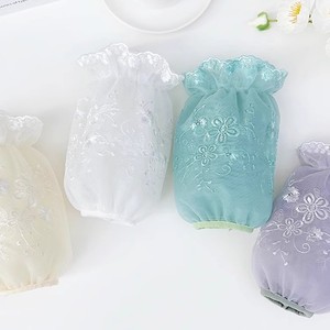 Protège-mains en dentelle brodée à double couche de style coréen pour femmes, en maille résistante aux taches, pour usage au bureau, automne et hiver - Product Image 2