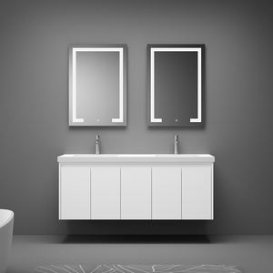 Meuble-lavabo mural en bois massif de haute qualité avec fermeture amortie, fabriqué au Vietnam - Product Image 1