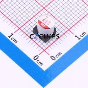SS221M6R3D5R8R1Z00ZZ ตัวเก็บประจุแบบแข็ง SMD, D5xL5.8 มม. ( ความจุ: 220uF ) ( ความแม่นยำ: 20% แรงดันไฟฟ้าที่กำหนด: 6.3V ) - Product Image 1