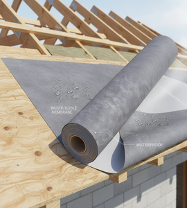 Membrana inteligente impermeable y transpirable para proyectos de construcción que ofrece durabilidad y eficiencia en el flujo de aire. - Product Image 3