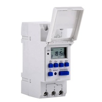 THC15A carril Din Digital LCD programable semanal temporizador tiempo interruptor de relé