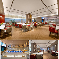 Ensemble de mobilier de luxe pour hôtels et restaurants – Table et chaises de salle à manger commerciales modernes et personnalisées pour projets hôteliers et salles à manger