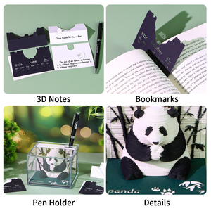 Calendrier 2026 – <span class=keywords><strong>365</strong></span> Jours – Modèle Panda 3D – Bloc de Feuilles de Papier – Bloc-Notes 3D – Cadeaux de Noël, Nouvel An, Anniversaire – Calendrier Artistique 3D en Papier - Product Image 5