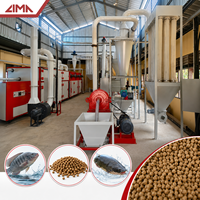 Ligne de production d'aliments pour poissons Lima 500-600 kg/h, équipement aquatique, ligne de production d'aliments automatique, machine de traitement d'aliments pour animaux de compagnie électrique