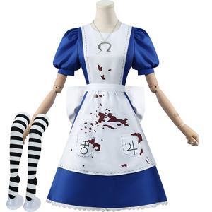 Costume de cosplay pour femme adulte Alice Madness Returns - Tenue de femme de chambre avec robes en polyester inspirées de la série télévisée - Product Image 1
