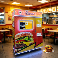 Distributeur automatique de nourriture chaude, machine à frites automatique pour l'extérieur, machine à frire les frites, distributeur automatique de frites à vendre