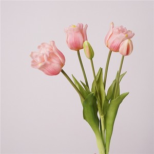 High Quality High Simulation Feel <b>Soft</b> Parrot Tulip Artificial Wedding Holiday Photography Decoration for Home Living Room - Product Image 4