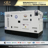 Groupe électrogène diesel silencieux 220 kVA 176 kW insonorisé triphasé AC avec ATS pour chantier et situations d'urgence
