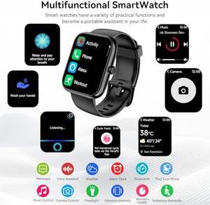 Reloj Inteligente SENBONO IDW25 con Alexa Integrada, Pantalla HD de 1.83 Pulgadas, Monitor de Actividad Física, Función de Sueño y Conversación, Compatible con Android e iOS - Product Image 6
