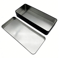 Boîte en fer blanc rectangulaire personnalisée avec logo, qualité alimentaire, 100g, 200g, 300g, pour chocolats, biscuits, emballage de Noël