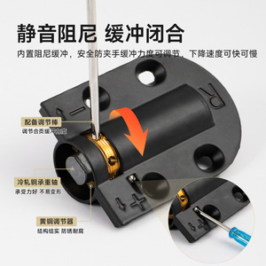 Modern Hydraulic Buffer <b>Hinge</b> for Makeup <b>Table</b> Mirror Home Office & Apartment Use in Kitchen Living Room Hotel Bedroom - Product Image 2