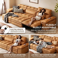 Leder-Ecksofa Luxus-Sofagarnitur Möbel Echtes Leder-Couch Wohnzimmermöbel