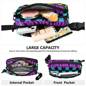 Wholesale Custom Logo Simple Lightweight Waterproof Fitness Fanny Pack <b>Elastic</b> Running <b>Belt</b> Sports Waist Bag - Product Image 3