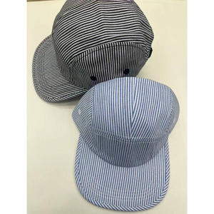 หมวกเบสบอลทรงแบน 5 แผง ลายทางสไตล์เกาหลีแบบเรียบง่าย ผ้าแคนวาส รุ่น HKZB  ใส่ได้ทุกฤดู เหมาะกับทุกเพศทุกวัย สไตล์สตรีท - Product Image 5