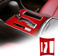 Autocollant de cadre de panneau de changement de vitesse de contrôle central de voiture en Fiber de carbone intérieur pour Dodge Charger 2010 2011 2012 2013 2014 accessoires