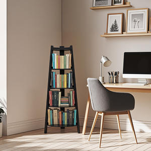 Étagère haute de présentation, support pour plantes, bibliothèque d'<span class=keywords><strong>angle</strong></span>, support de rangement, étagère d'<span class=keywords><strong>angle</strong></span> à 5 niveaux - Product Image 4