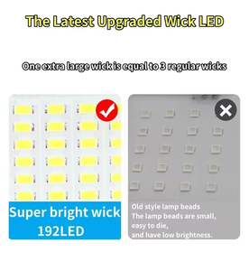 4000W屋外ソーラーランプIRセンサーと常にライト20h日光屋外ソーラースポットライト防水外部ソーラーランプ - Product Image 2