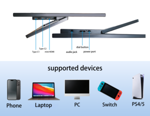 Monitor Portatile Smart da 15,6 Pollici IPS 1920*1080p, Schermo Aggiuntivo Touch Compatibile con Smartphone, Laptop e Computer - Product Image 5