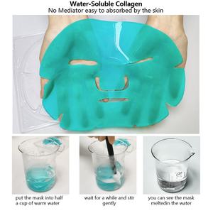 Masker Wajah Perawatan jerawat alami, masker wajah hijau kolagen semua jenis kulit, masker wajah pemutih rumput laut untuk wanita - Product Image 5