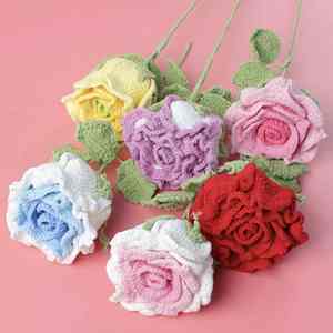 <span class=keywords><strong>Crochet</strong></span> fait à la main Mini Thai Rose Fleurs artificielles Style <span class=keywords><strong>de</strong></span> <span class=keywords><strong>couronne</strong></span> créative pour l'obtention du diplôme <span class=keywords><strong>de</strong></span> Noël Décors commerciaux uniques - Product Image 5