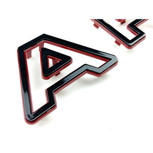 Plastique ABS brillant noir clic Type extérieur extérieur avant gril pare-chocs lettre garnitures accessoire pour <span class=keywords><strong>Fiat</strong></span> <span class=keywords><strong>500</strong></span> Abarth 595 695 - Product Image 2