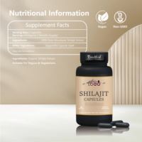 GMP Capsule de Shilajit d'approvisionnement en usine Capsules de Shilajit de marque privée Capsules de Shilajit de l'Himalaya pur 16000mg