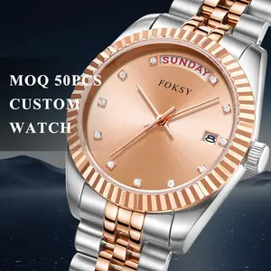Desainer mode jam tangan wanita berlian tahan air baja tahan karat jam tangan wanita berlian imitasi Quartz mewah gelang untuk wanita