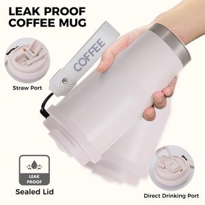 Tazza da Viaggio per <span class=keywords><strong>Caffè</strong></span> in Acciaio Inox 316 con Logo Personalizzato, <span class=keywords><strong>Design</strong></span> Moderno, Bottiglia Termica Portatile per <span class=keywords><strong>Caffè</strong></span> e Bevande Fredde - Product Image 3