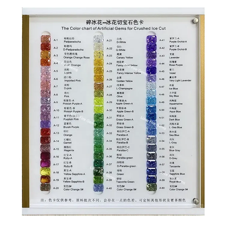 various colors american zirconium crushed ice flower cut cz stone synthetic gemstones cubic zirconia color chart
