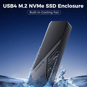 Boîtier <span class=keywords><strong>SSD</strong></span> <span class=keywords><strong>ORICO</strong></span> CNM2-U4 USB4 M.2 NVMe 40 Gbps haute vitesse pour <span class=keywords><strong>SSD</strong></span> jusqu'à 8 To, dissipation thermique en aluminium - Product Image 2