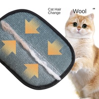 Gants électrostatiques réutilisables 2025 améliorés pour enlever les poils d'animaux (chats, chiens), rouleau anti-peluches lavable pour canapé, fauteuil et meubles, nettoyeur de poils