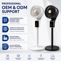 Penjualan Terlaris Kipas Angin Lantai 12 Inch 3D 360 Derajat Putar 8 Kecepatan Timer 12 Jam Remote Control Tinggi Dapat Diatur Sirkulasi Udara Bebas Diletakkan