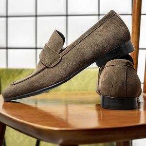 Mocasines Planos de Cuero de Alta Calidad para Hombre, Zapatos Casuales Hechos a Mano de Piel de Vaca, Zapatos Cómodos con Suela Suave - Product Image 3