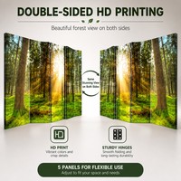 Écran pliable personnalisé Double face toile cloison écran diviseur de pièce pour la décoration intérieure et pliage TA Art décor imprimé