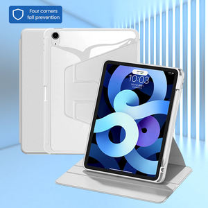 เคสแท็บเล็ตแบบหมุนได้รุ่นใหม่ล่าสุดสำหรับ <span class=keywords><strong>iPad</strong></span> พร้อมแท่นวาง ที่รองรับการใช้งานแบบแยกส่วน  แบบสัมผัสได้  ใช้ได้กับแท็บเล็ตทั่วไป  ฝาหลัง  ปลอกหุ้มแท็บเล็ต - Product Image 1