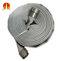 Tuyau flexible pour hydrant d'incendie Sanhui de 1,5 pouce à double gaine, accessoire d'équipement de lutte contre l'incendie, en polyester ignifuge haute résistance