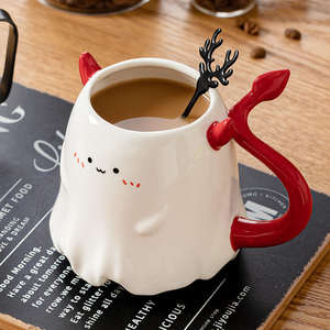 Mug en céramique de dessin animé DZ Creative Retour à l'école Passe au micro-ondes et au lave-vaisselle Couleur et logo personnalisés Tasse à boire - Product Image 4