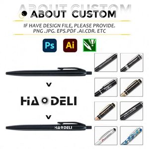Custom Ballpoint Pen with logo Plastic Ballpoint Pens Wholesale Personalized Ballpoint Pen Advertising <b>Gift</b> - Product Image 2