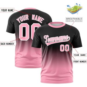 Camiseta de Béisbol con Degradado Personalizado, Impresión Sublimada con Nombre y Número del Equipo, Unisex, Secado Rápido, Jersey Deportivo - Product Image 3