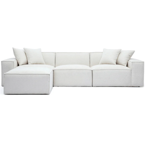 La colección Mandy Modular ofrece una textura acogedora y un estilo distintivo con su suave tejido de chenilla y costuras gruesas. - Product Image 2