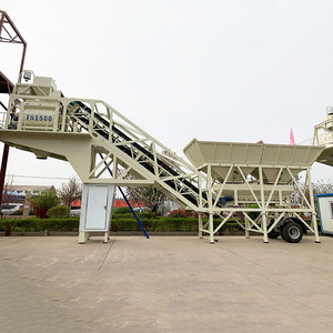 ส่วนประกอบหลักของโรงงานผสมคอนกรีตเคลื่อนที่แบบโมดูลาร์ขนาด 25-100 ลูกบาศก์เมตรต่อชั่วโมง มอเตอร์ เครื่องยนต์ PLC และตลับลูกปืน - Product Image 1