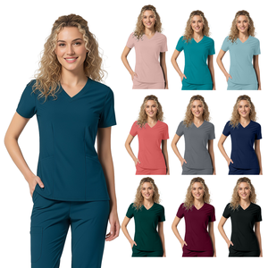 Ensemble d'uniformes médicaux mat multicolores personnalisables en tissu haut de gamme pour hôpitaux, cliniques dentaires et infirmières - Product Image 1