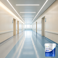 Cat Epoxy Resin Dua Komponen Berbasis Air, High-Gloss, Self-Leveling untuk Lapisan Lantai Beton Garasi & Gudang