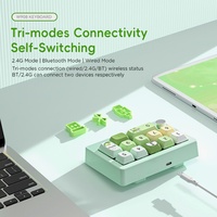 Teclado Mecánico para Juegos MKESPN W908 RGB, Teclas Intercambiables en Caliente, Programación de Macros, Conexión Inalámbrica/USB-C